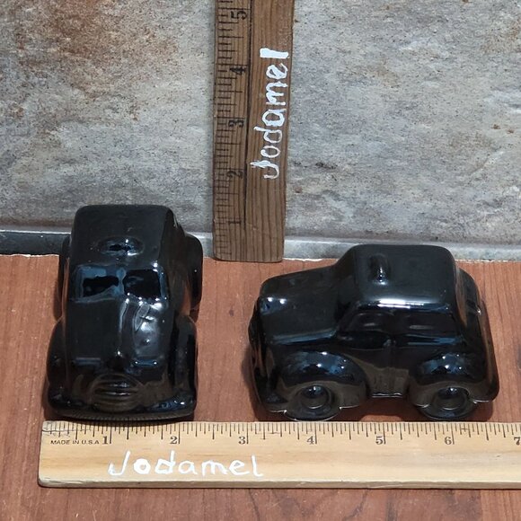 Vintage Black Cars Salt and Pepper Shaker Set - Picture 8 of 10
